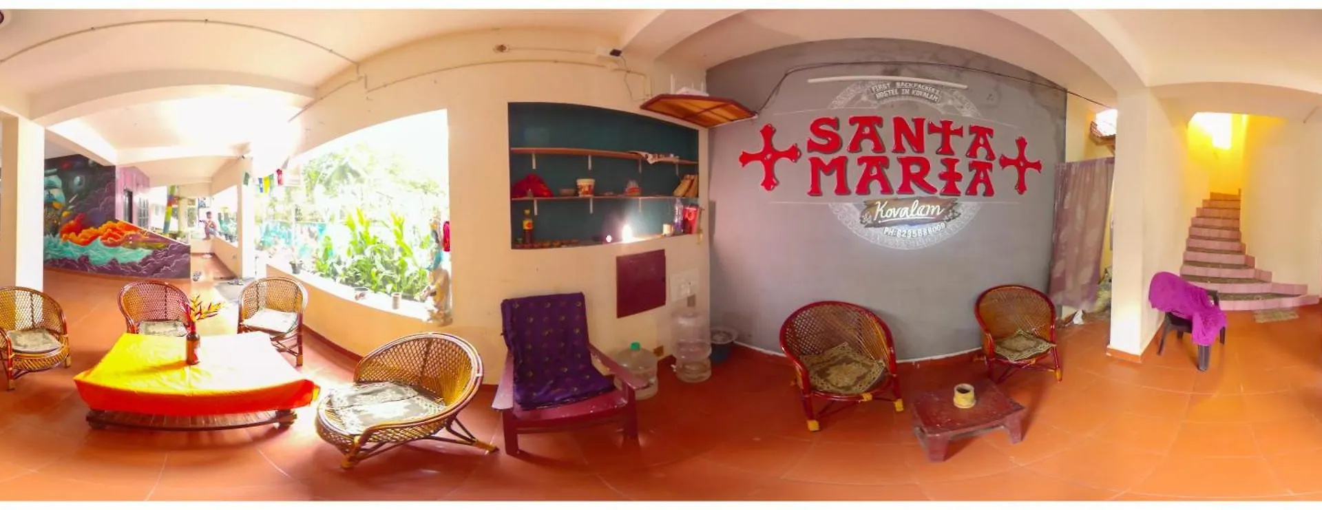 Santa Maria Hostel קובאלאם הודו